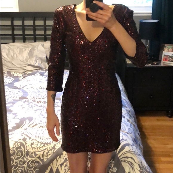 express red sequin dress V Neck Express Long Sleeve Cocktail Dresses Express Long Sleeve Sequin Dress Online